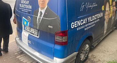 Gencay Yıldıztekin’in seçim aracına saldırı