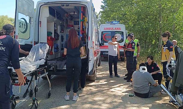 Pazaryeri'nde motosiklet kazası: 1 yaralı