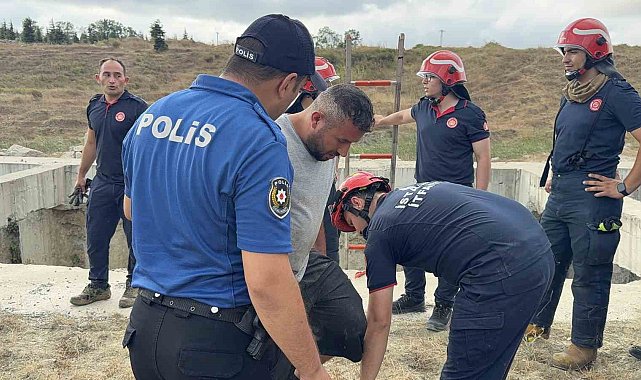 Hırsızlık için indiği kuyuda mahsur kalınca yakalandı