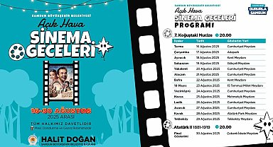 Samsun'da Açık Hava Sinema Geceleri başlıyor