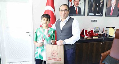 Ağrılı milli sporcu Eyüp Murat Alpaslan'dan büyük başarı