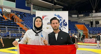 Aydınlı Elifnaz Avrupa'dan bronz madalya ile döndü