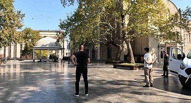 Balıkesir'de tarihi camide şüpheli çanta paniği