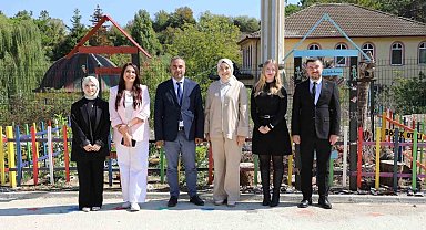 BARÜ Kutlubey Anaokulu bahçesi "Türkiye Yüzyılı Maarif Modeli"ne göre düzenlendi