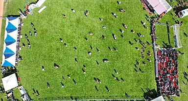 Başpehlivanlar Tokat'taki er meydanında kol bağladı