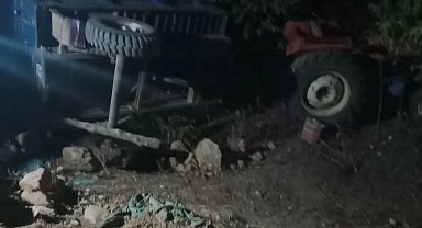 Beyşehir'de devrilen traktörün sürücüsü ağır yaralandı