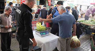 Bozdoğan Salı Pazarı'nda "Tartı Kontrol Noktası" uygulaması