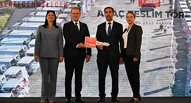 Çameli Belediyesi, Türkiye Belediyeler Birliği tarafından kamyoneti teslim aldı