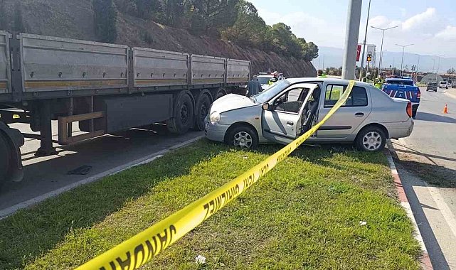 Çan'da trafik kazası: 1 ölü 1 yaralı