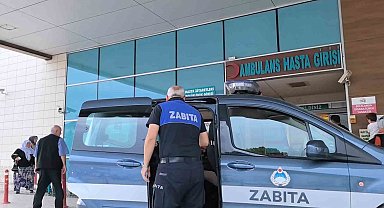 Direksiyon başında kalp krizi geçiren sürücüyü zabıtalar kurtardı