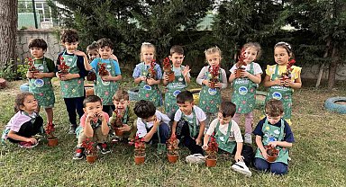Doğa sevgisi minik kalplerde filizleniyor
