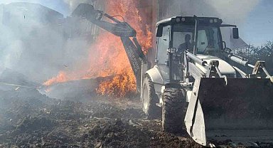 Elazığ'da samanlık yangını
