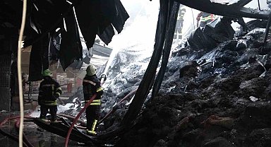 Erzurum'da fabrikada yangın