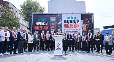Esenlerli esnaf ve vatandaşlardan Gazze dayanışması