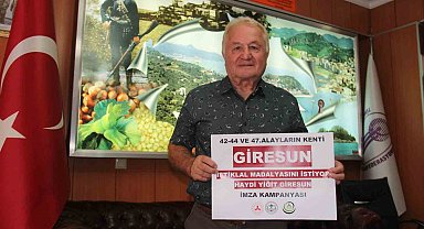 Giresun'a 'Yiğit' unvanı için imza kampanyası başlatıldı