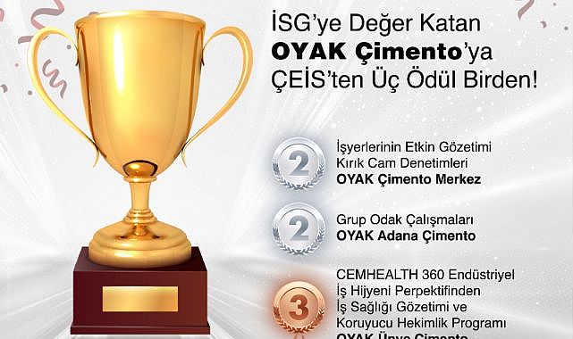 İSG’ye Değer Katan OYAK Çimento’ya ÇEİS’ten Üç Ödül Birden