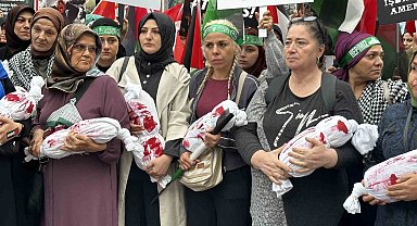 İsrail'in devam eden bebek katliamını protesto ettiler