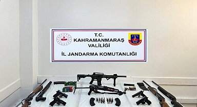 Kahramanmaraş'ta silah ve mühimmat ele geçirildi: 2 kişi tutuklandı