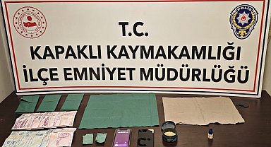 Kapaklı'da yakalanan zehir taciri tutuklandı