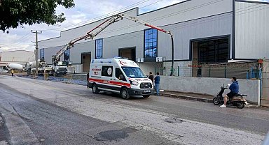 Kocaeli'de fabrika inşaatında akıma kapılan işçi ağır yaralandı