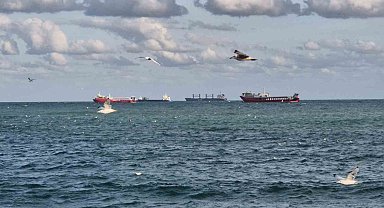 Marmara Denizi'nde poyraz ulaşımı olumsuz etkiledi