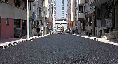 Osmangazi'de 160 ton asfalt döküldü