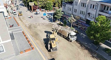 Vezirköprü'de yol yenileme çalışmaları başladı