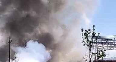 Yerleşim alanına yakın çıkan yangın korkuttu