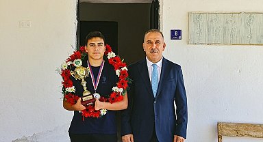 Yığmatepe, dünya şampiyonu Muaz ile bir araya geldi