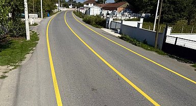 Yol güvenliği için çizgi çalışmaları başladı