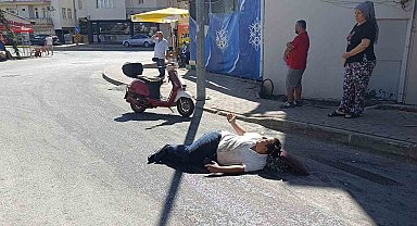 Yola dökülen sıvı madde kaza yaptırdı: 1 yaralı