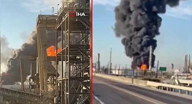 ABD'deki petrol rafinerisinde şiddetli patlama